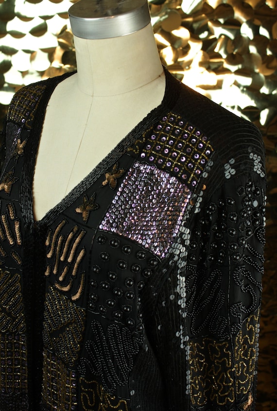 SPARKLING 80s 90s Vintage Lilac Copper Gold Black 