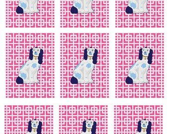 Gift tags, chinoiserie tags, digital tags, gift cards, note cards