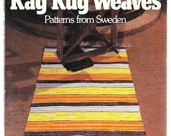 Rag Rug Weaves: Patterns from Sweden by Jane Fredlund & Birgit Wiberg (Vintage Paperback, 1986)