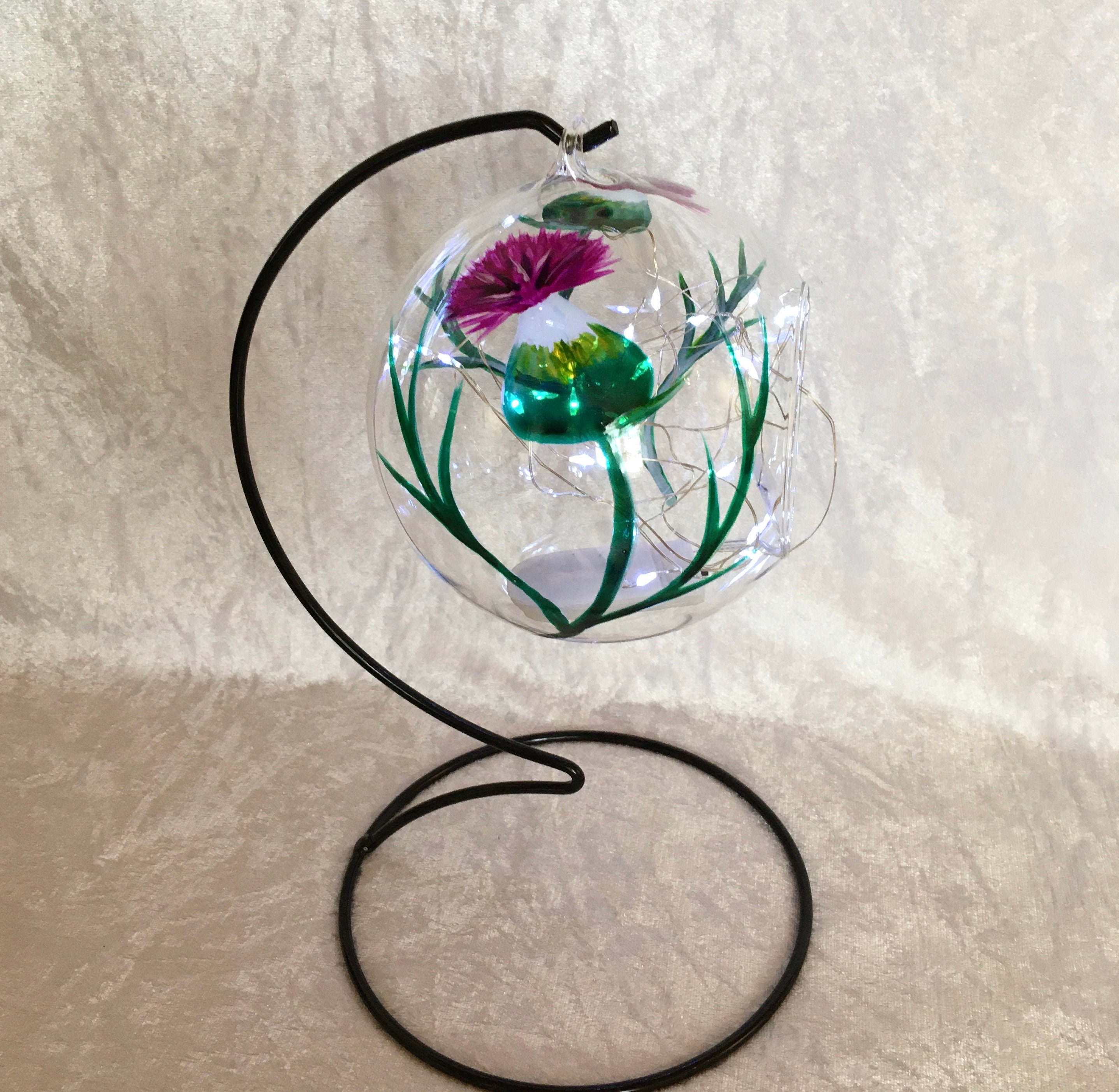 Hanging Tea Light Holder Hand Painted in Scotland With My Etsy UK