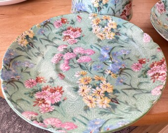 Vintage Shelley England Bone China Tea Set: Melody Floral Chintz