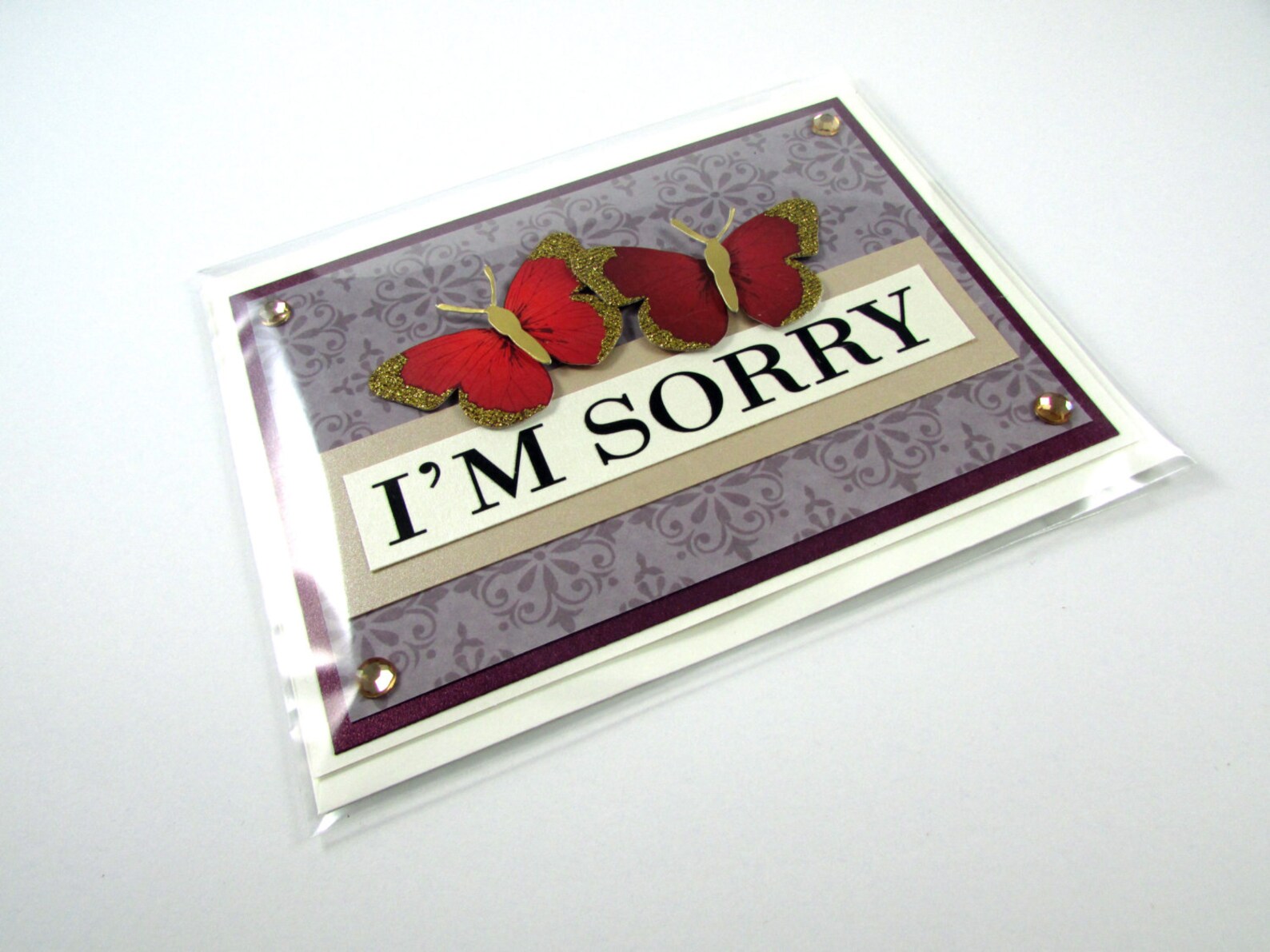 Im Sorry Card Handmade Blank Inside | Etsy