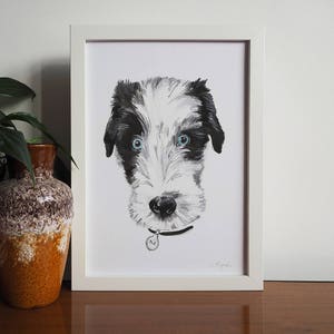 Hand Painted Personalised Dog Portrait image 1