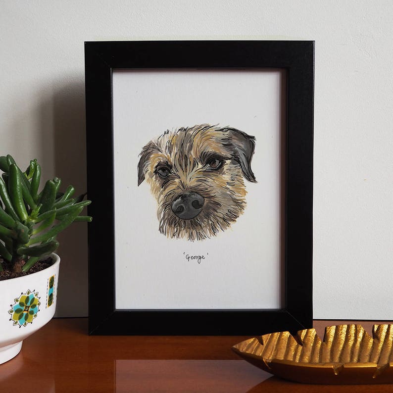 Hand Painted Personalised Dog Portrait image 3