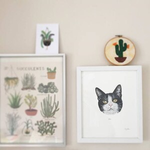 Hand Painted Personalised Cat Portrait image 4