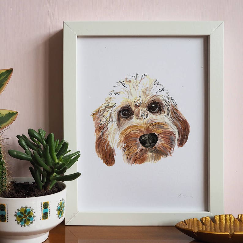 Hand Painted Personalised Dog Portrait image 2