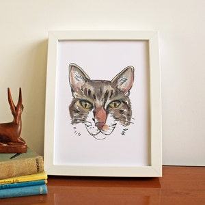 Hand Painted Personalised Cat Portrait image 3