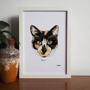 Hand Painted Personalised Cat Portrait image 1