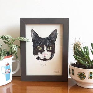 Hand Painted Personalised Cat Portrait image 5