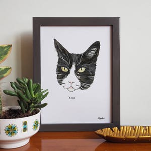 Hand Painted Personalised Cat Portrait image 2