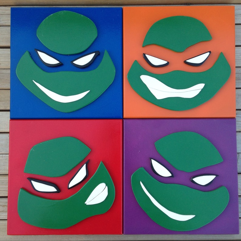 Teenage Mutant Ninja Turtles Wall Art Etsy