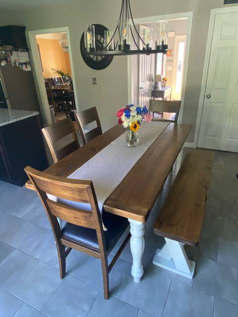 Rustic Farmhouse Table, Farm Table, Dining Table Local Delivery Only image 3