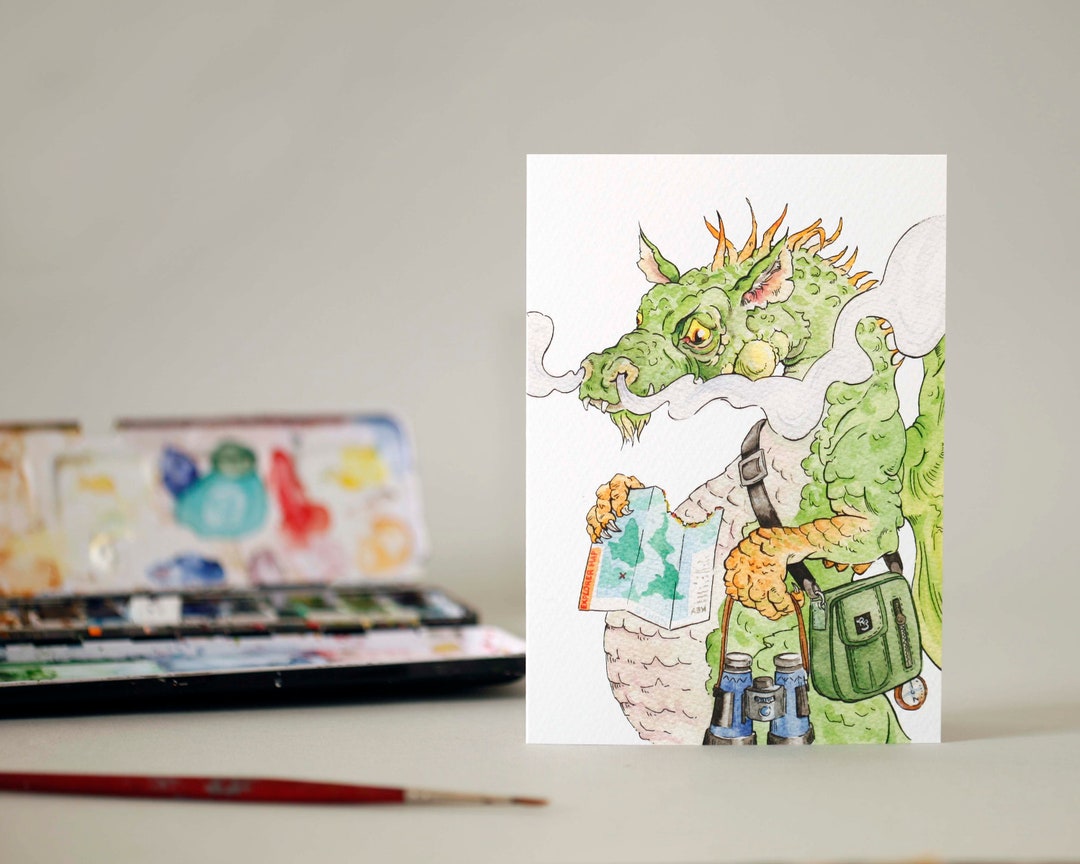 Explorer Dragon / Adventurer / Magical Creature / Exploring / Map ...