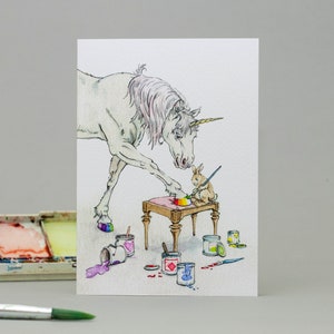 Biglietto d'auguri Rainbow Hooves / per unicorni pieni di orgoglio