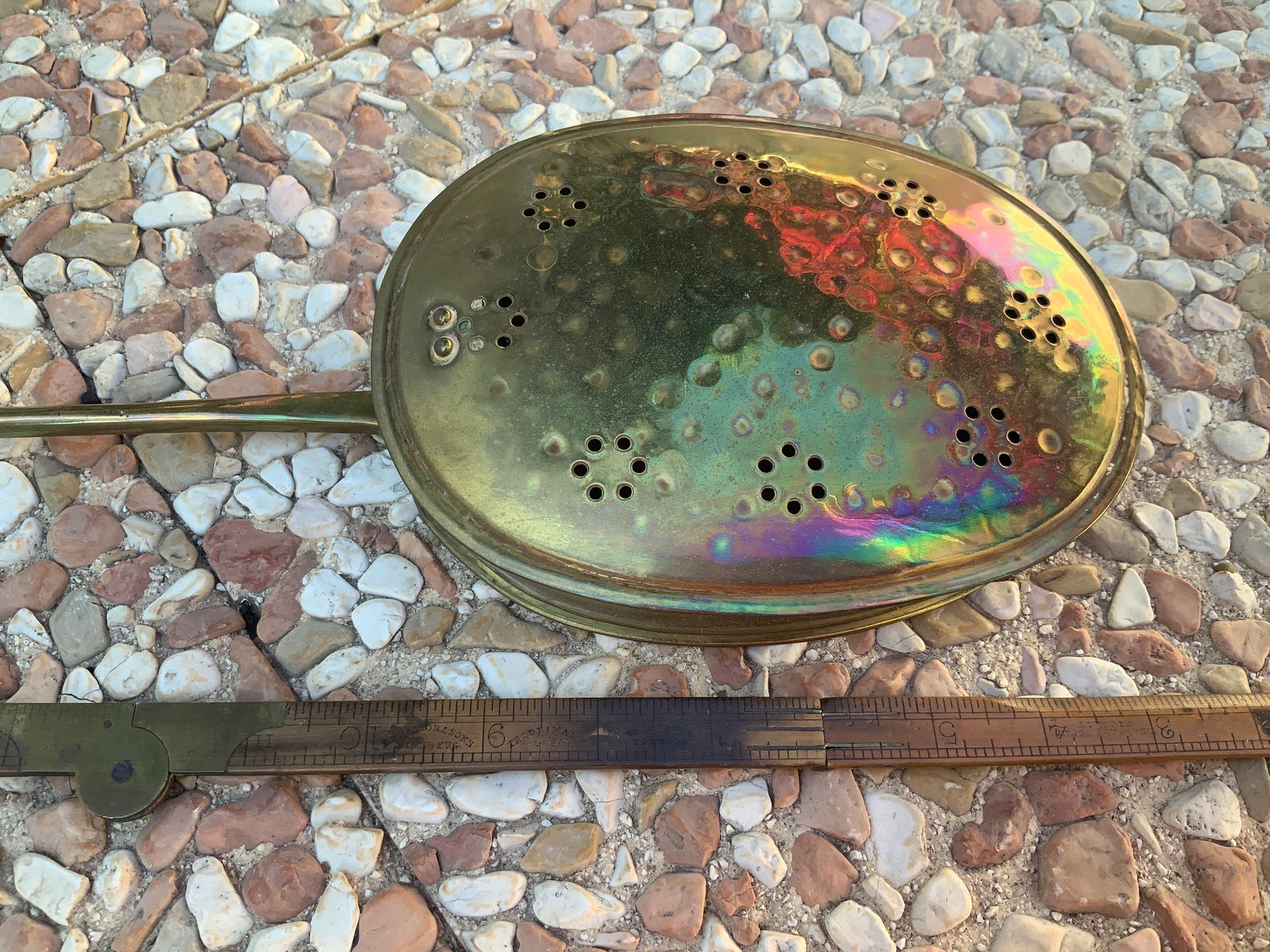 Antique Brass Warming Pan Bedpan in Remarkable Condition. Etsy