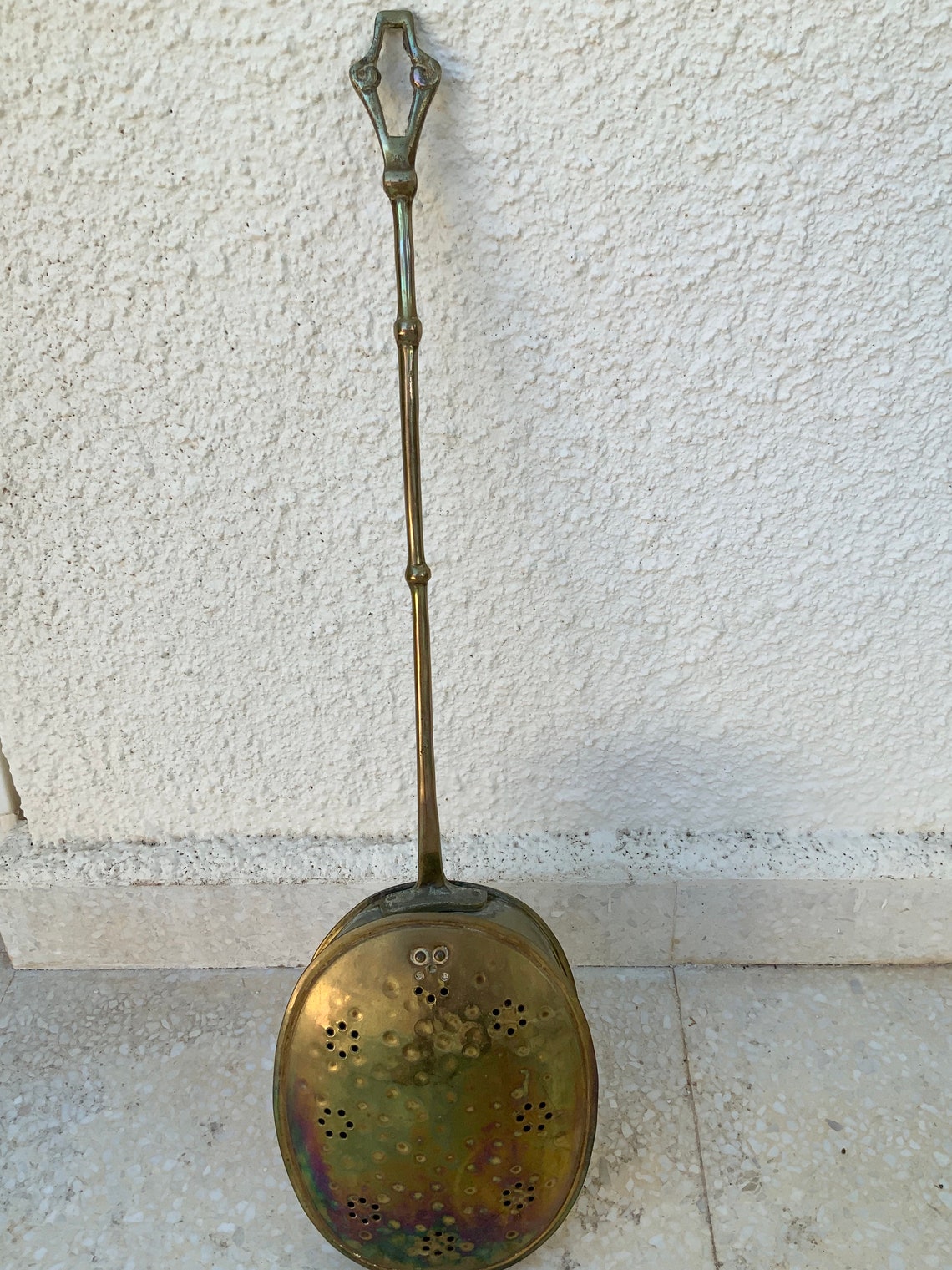Antique Brass Warming Pan Bedpan in Remarkable Condition. Etsy