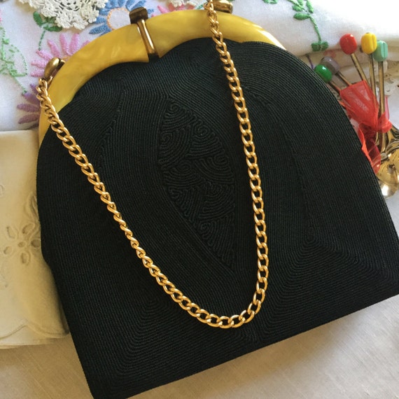 Genuine Cord product 1930's Art Deco Handbag made