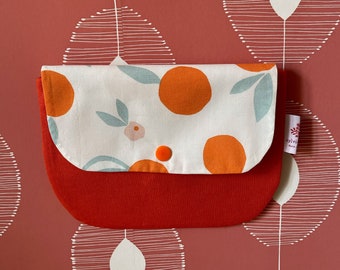 Pochette ou trousse plate en coton