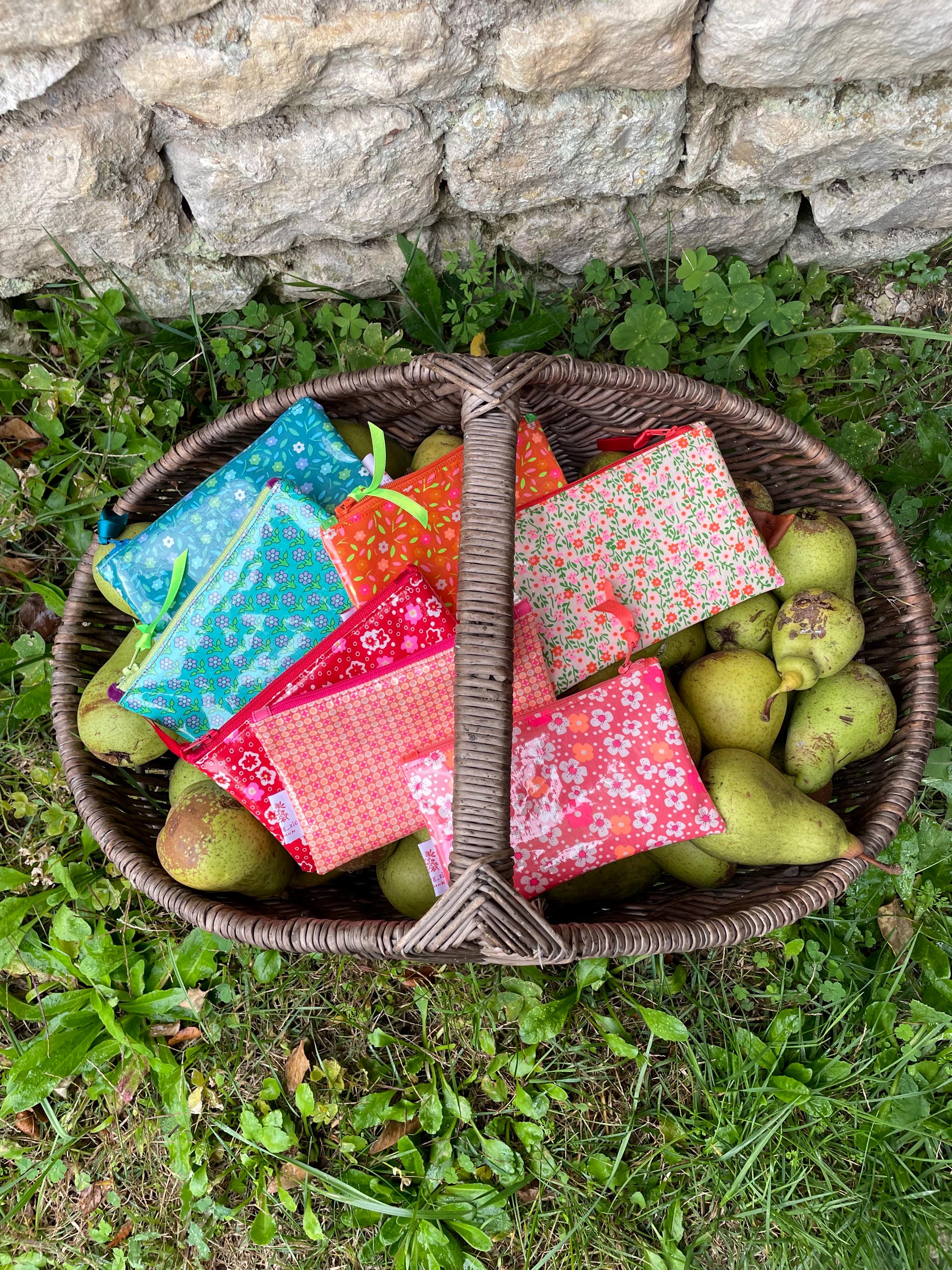 Small Petit Pan coated canvas bags.