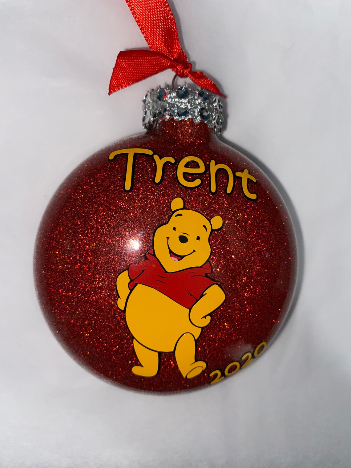 Personalized Winnie the Pooh Character Ornament Etsy