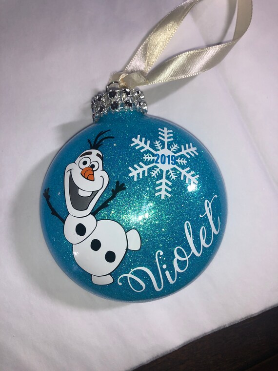 Personalized Disney Frozen Olaf Character Ornament Etsy