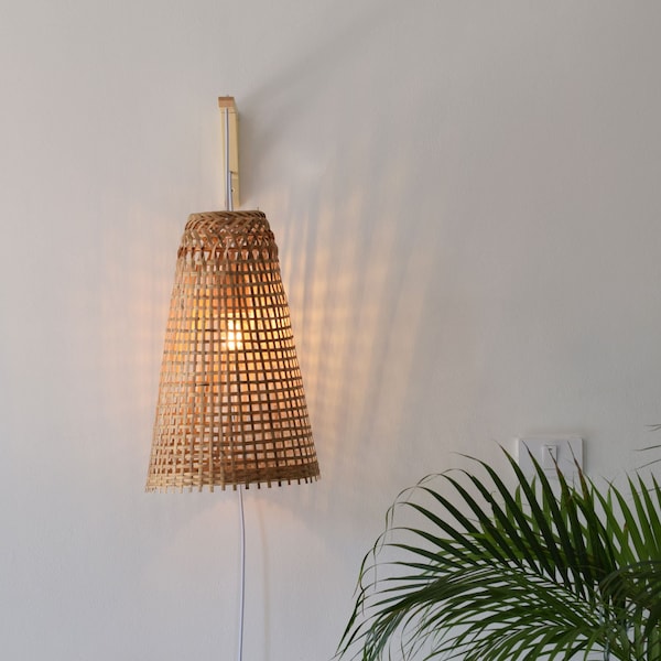 Basket Wall Sconce Etsy