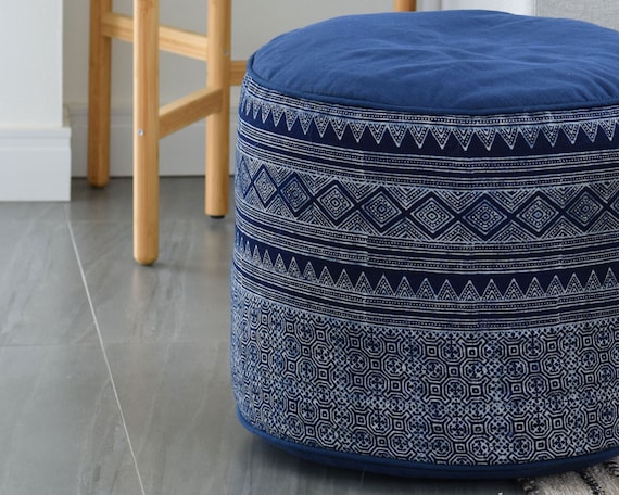 Tribal pouf cheap ottoman