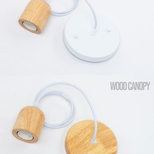 Bamboo Rattan Pendant Light - Handmade Wood Basket Lamp Natural Vase Droplet Shade Shaped Lighting w/ Wood or White Ceiling shops Canopy