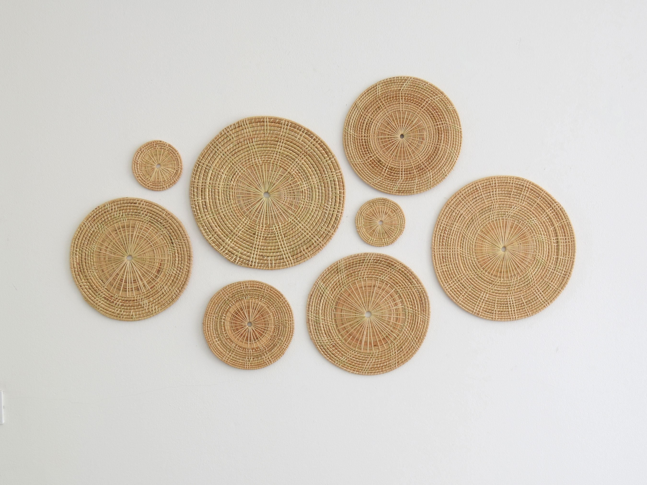 Woven Rattan Disc Etsy UK