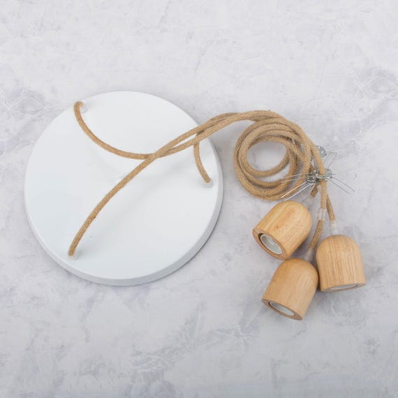 Triple Drop Bambus Anhnger Licht Cluster Baldachin Platte Hardwire gewebt  Angelerei Holzlicht - Etsy.de