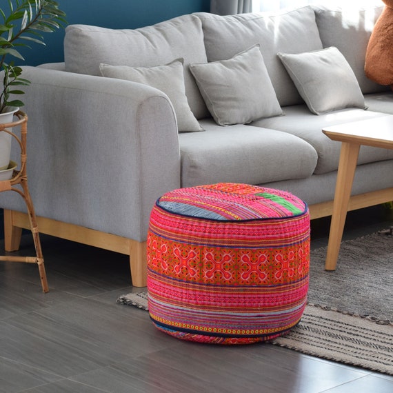 Colorful ottoman pouf deals
