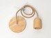 Cable Set For Pendant Light - Natural Wood & Rope - White - Black - Hardwired Ceiling Style Fixtures OR Plug Socket Lamp Style