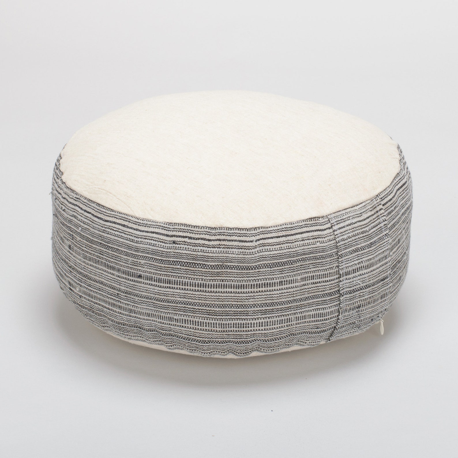 Hill Tribe Hemp Kapok Filled Zafu Small Ottoman Pouf Pouffe Etsy