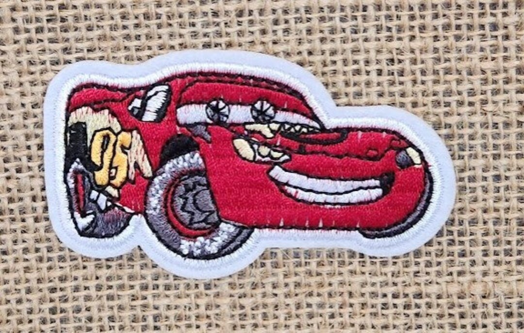 Lylas Iron Sew on Patches Sports Cars Lightning Mcqueen Red Etsy