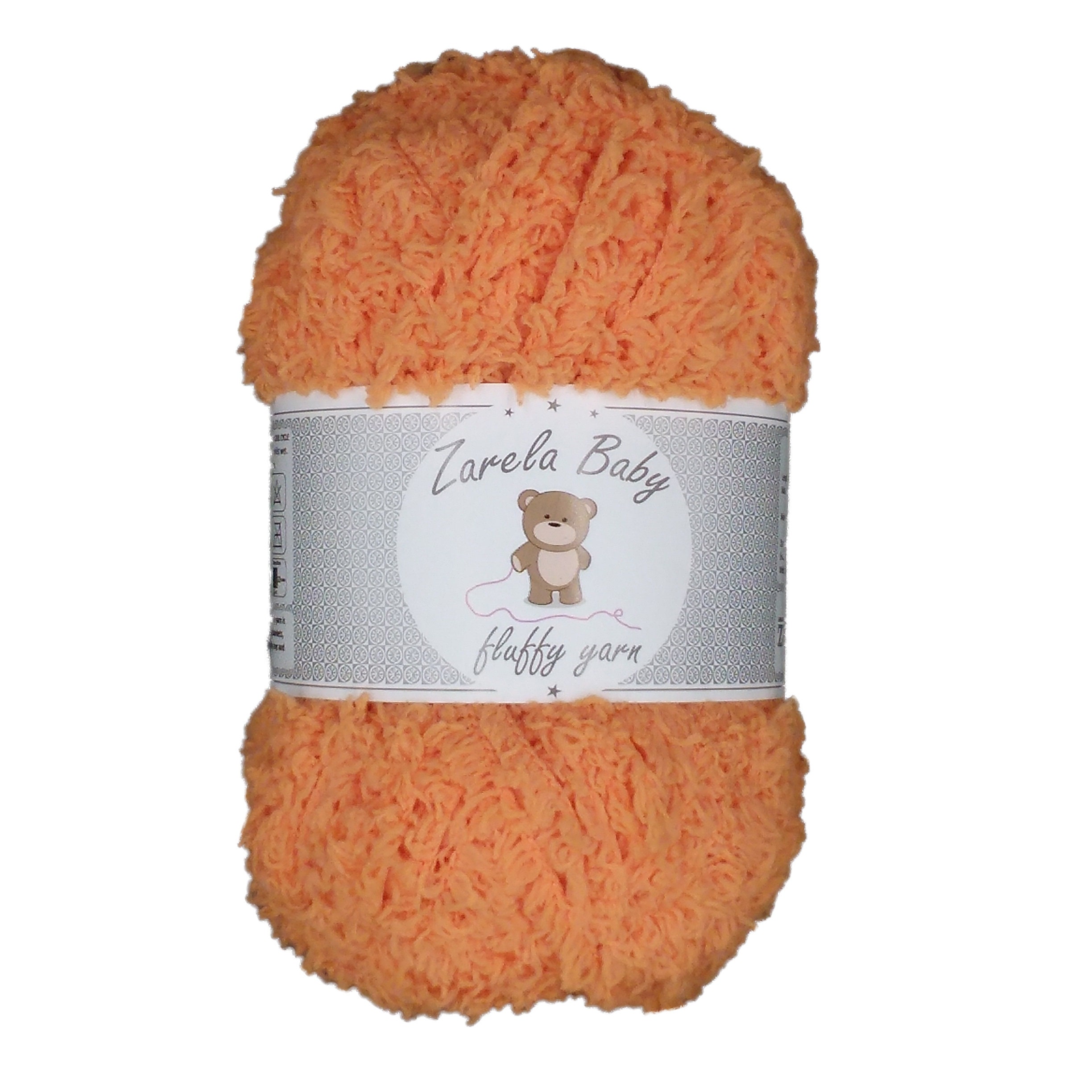 Zarela Baby Fluffy Yarn Wool 25g 13 Orange 