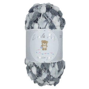 Zarela Baby Pom Pom Yarn 200g - 04 Liquorice Mix