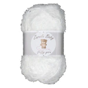 Zarela Baby Fluffy yarn wool 25g 01 White