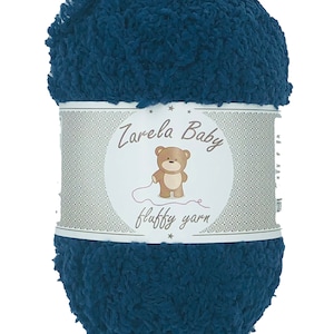 Zarela Baby Fluffy yarn wool 25g 18 Navy