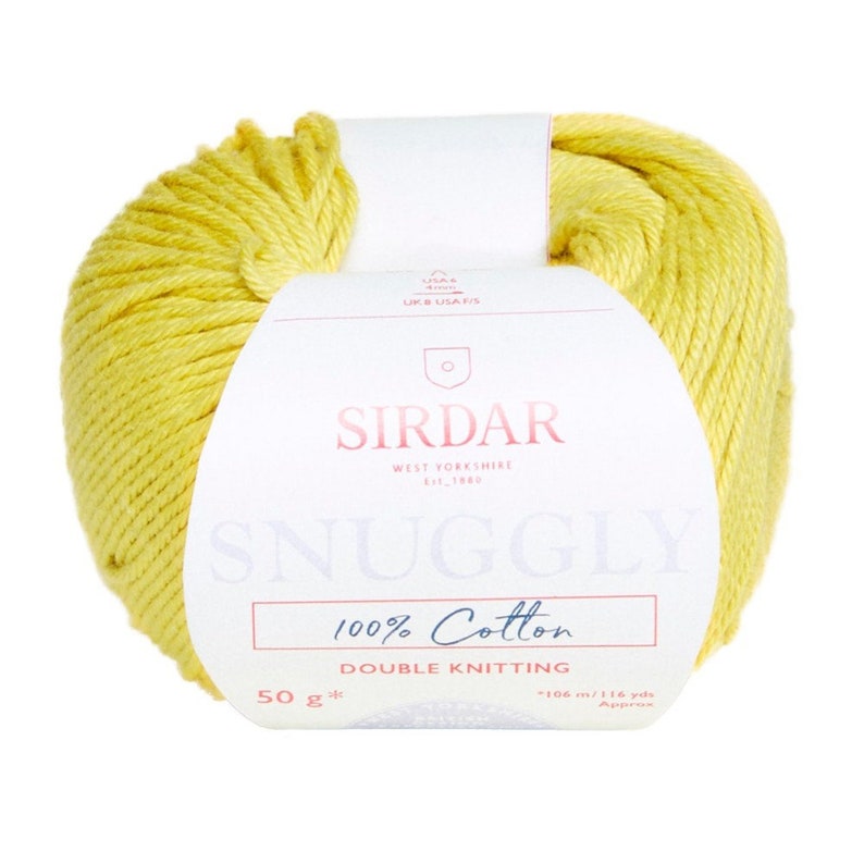 Sirdar Snuggly 100/% Cotton DK 771 Yellow