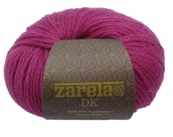 Zarela DK 100% Fine Superwash Merino Wool 12183 Berry