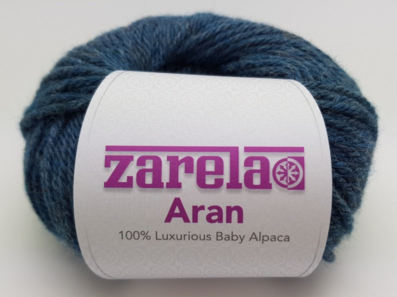 Teal Zarela ARAN *Super Soft* 100/% Luxurious Baby Alpaca Yarn Wool