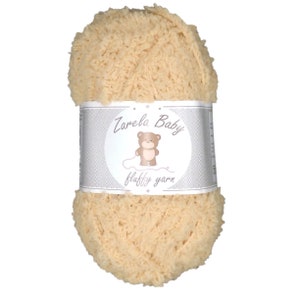 Zarela Baby Fluffy yarn wool 25g 08 Beige