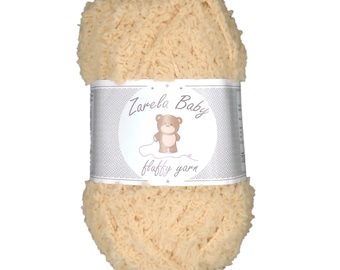 Zarela Baby Fluffy yarn wool 25g 08 Beige