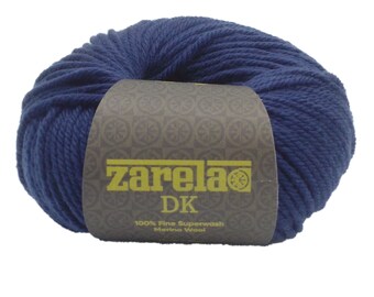 Zarela DK 100% Fine Superwash Merino Wool 11394 Navy Blue
