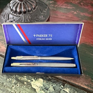 Parker 75 Sterling Silver Pen - Etsy