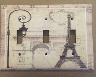 RETRO PARIS EIFFEL TOWER AD SINGLE GFCI LIGHT SWITCH WALL PLATE COVER HOME DECOR RETRO PARIS EIFFEL TOWER AD SINGLE GFCI LIGHT SWITCH WALL PLATE COVER HOME DECOR