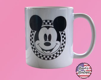 Retro Mickey Mouse Coffee a mug, Mickey Mouse, custom coffee mug