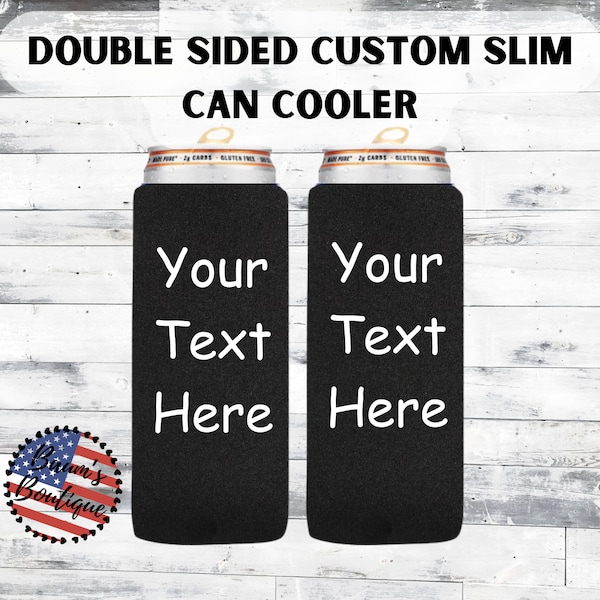 Double Sided Custom Koozies Etsy