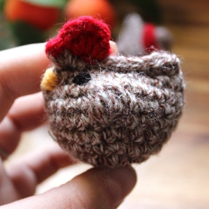Crocheted Chicken Amigurumi Plush