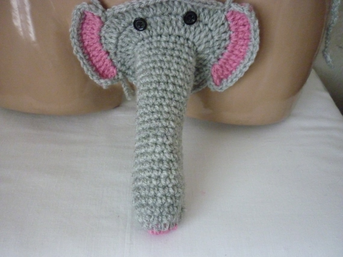 Crochet Elephant Sexy Men's Thong Men Thongs String Handmade Men Gift